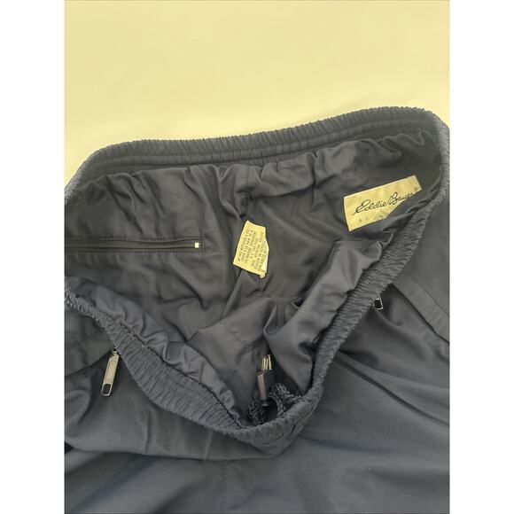 Vintage Eddie Bauer Pants Mens Medium Nylon Joggers Hiking Zippered Pocket Ankle - Picture 3 of 11